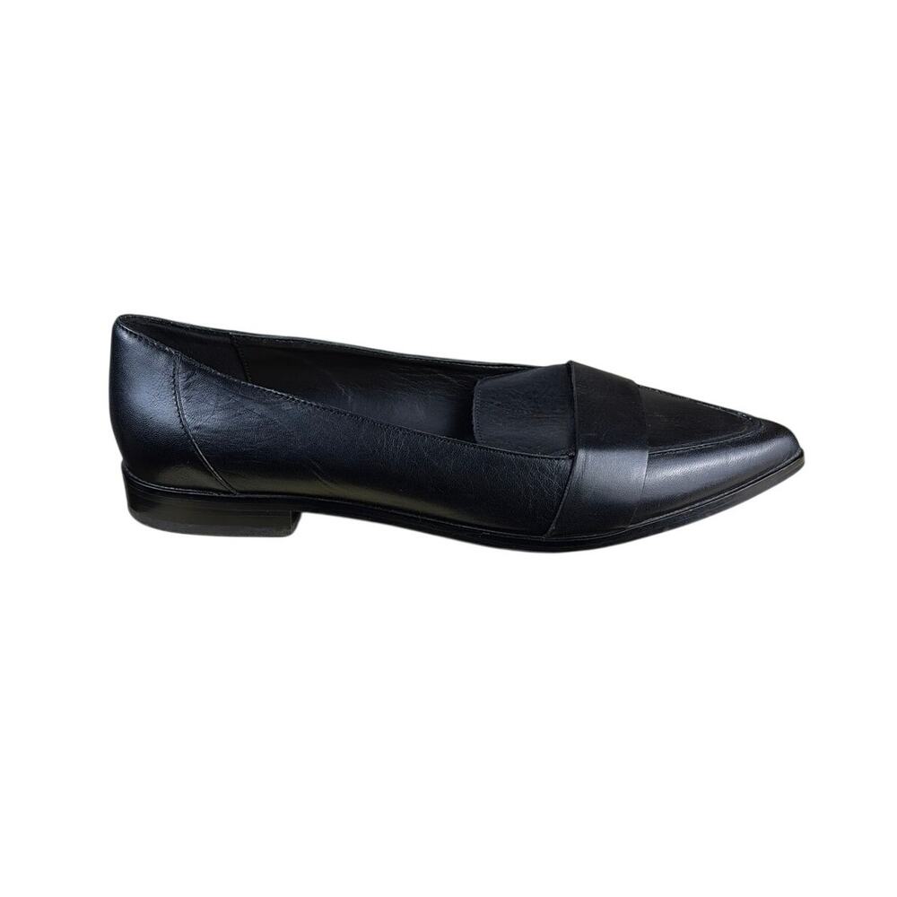 Gibson Latimer Black Leather Pointed Toe Loafers Womens 9.5 Office